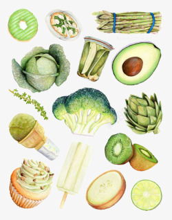 卡通卷心菜蔬菜高清图片