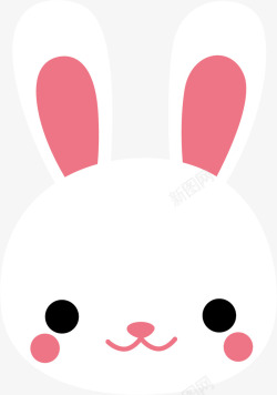 兔子头像小兔子头像矢量图高清图片