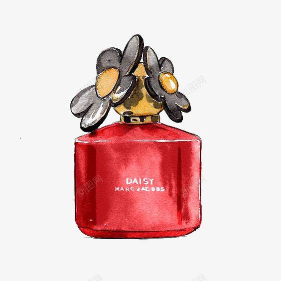 香水瓶png免抠素材_新图网 https://ixintu.com 创意香水 创意香水瓶 女生 水果香水 红色香水瓶