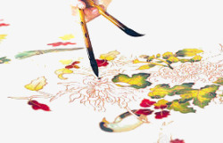 油彩花卉设计手绘花卉高清图片
