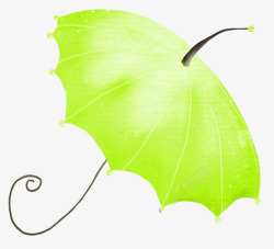 雨伞矢量图片翠绿雨伞片高清图片