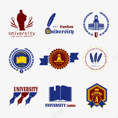 学校LOGO图标图标