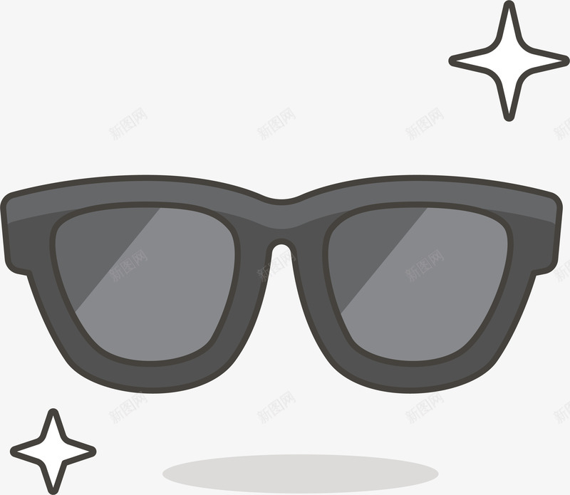 简约墨镜眼镜png免抠素材_新图网 https://ixintu.com 儿童 卡通 墨镜眼镜 插画 矢量图案 贴纸