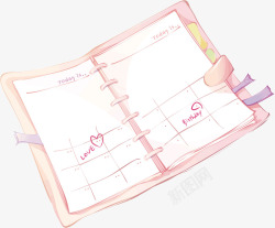 日记情人节情人节粉色告白日记高清图片
