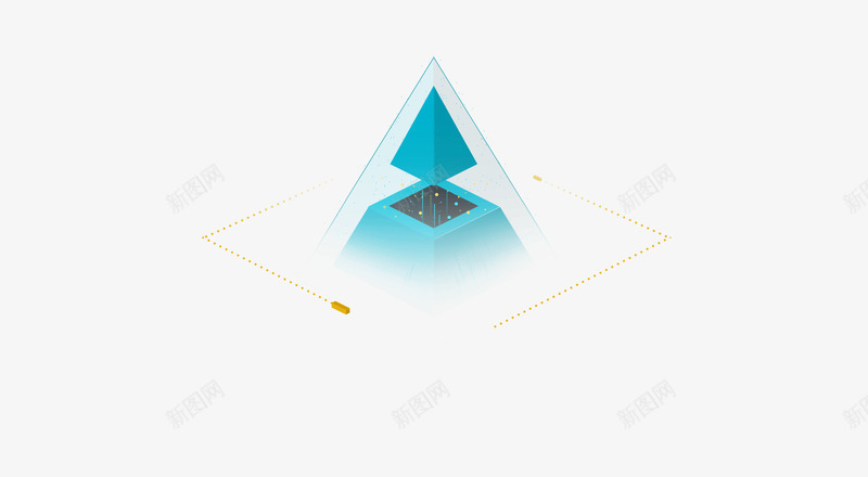 创意合成科技感金字塔造型效果png免抠素材_新图网 https://ixintu.com 创意 合成 效果 科技 造型 金字塔