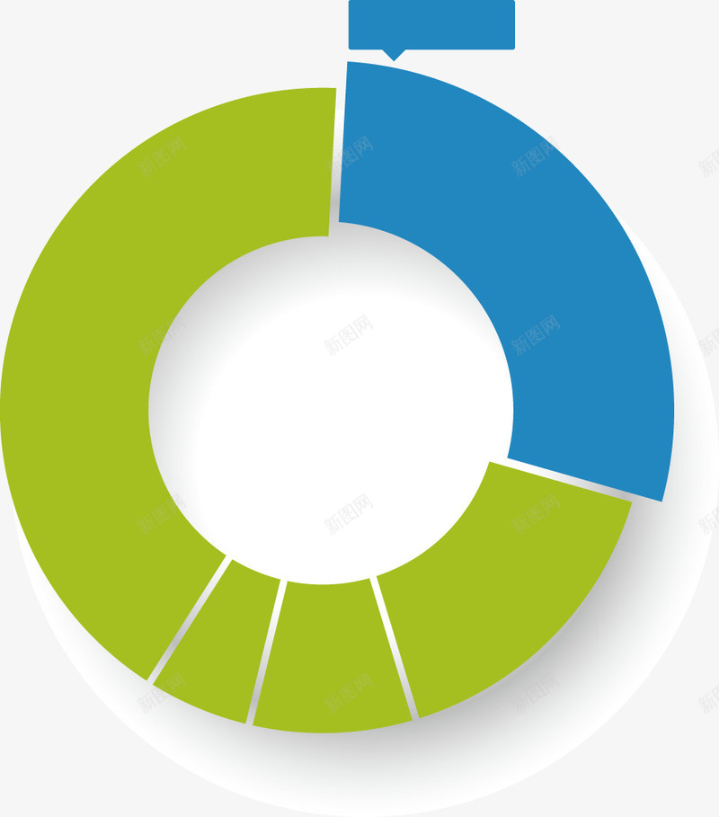 PPT三维环形图表png免抠素材_新图网 https://ixintu.com PPT设计 三维 环形图表