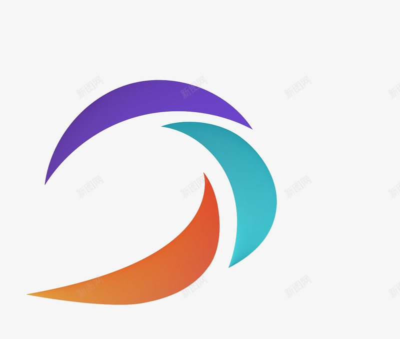 几何排列logo图标png_新图网 https://ixintu.com logo元素 不规则 几何 彩色 科技元素