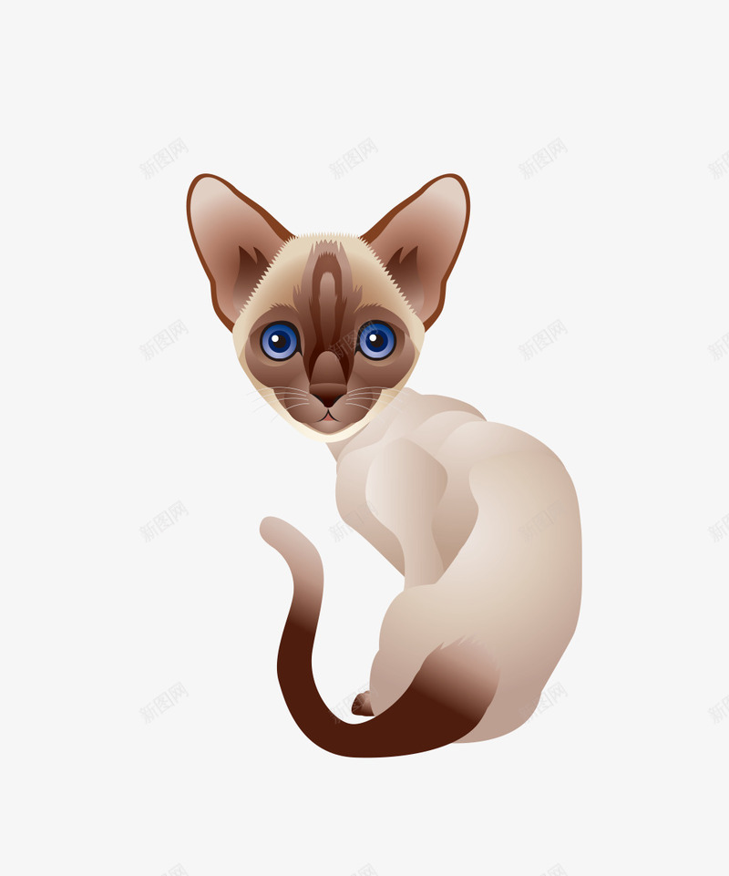 手绘一只卡通猫咪png免抠素材_新图网 https://ixintu.com 创意 动漫动画 动物 卡通手绘 可爱的小猫 猫咪