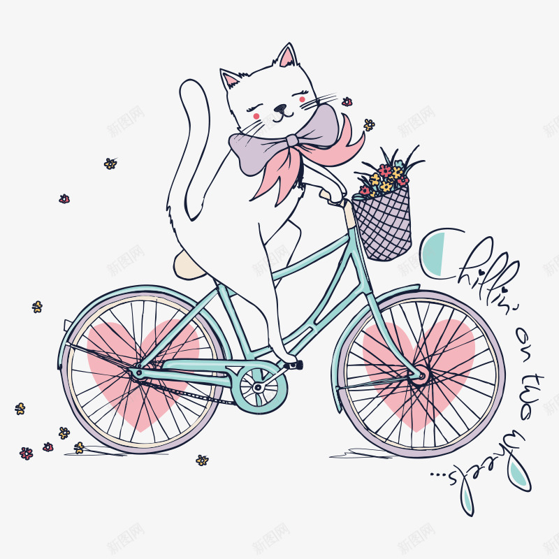 小猫动物卡通png免抠素材_新图网 https://ixintu.com 动物 卡通 卡通猫咪 可爱 宠物 小猫 猫咪 猫猫 自行车
