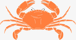 螃蟹海报设计素材卡通装饰线条海洋生物海报螃高清图片