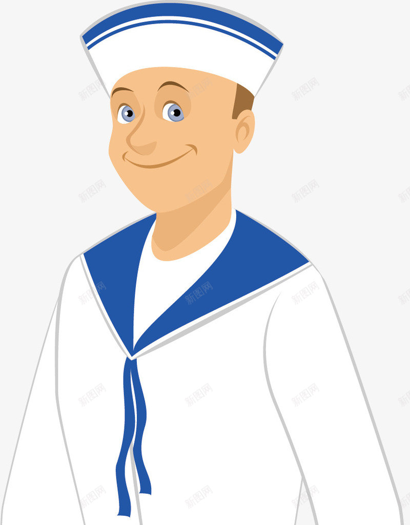 航海人员矢量图ai免抠素材_新图网 https://ixintu.com 专业人员 卡通人物 海上工作者 矢量图