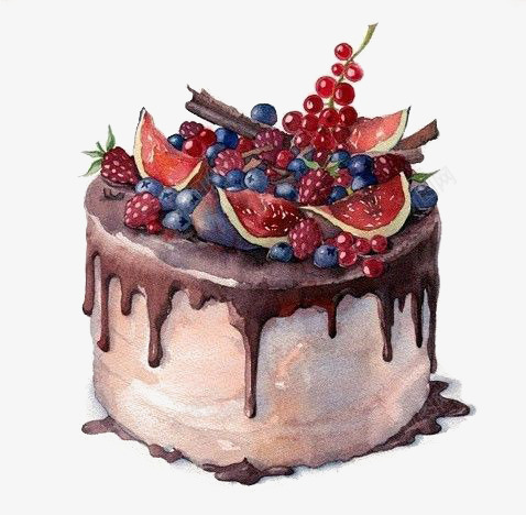 蛋糕png免抠素材_新图网 https://ixintu.com 卡通 手绘 插画 文艺 水果 清新 烘焙 甜点 美食 蛋糕