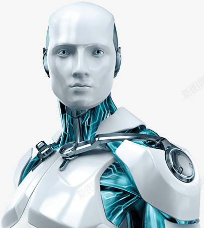 蓝色的机器人png免抠素材_新图网 https://ixintu.com png图形 png装饰 商务 机器人 科技 装饰