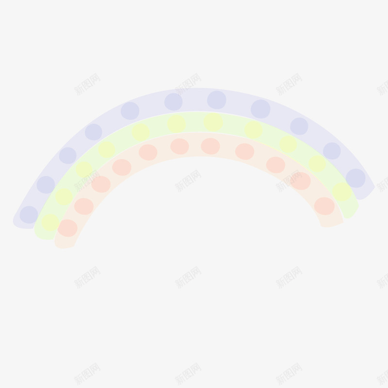 浪漫彩虹装饰矢量图ai免抠素材_新图网 https://ixintu.com 卡通 紫色 蓝色 装饰图案 矢量图