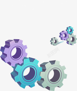 创意齿轮矢量图素材
