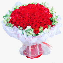 送玫瑰花大红色玫瑰花束高清图片