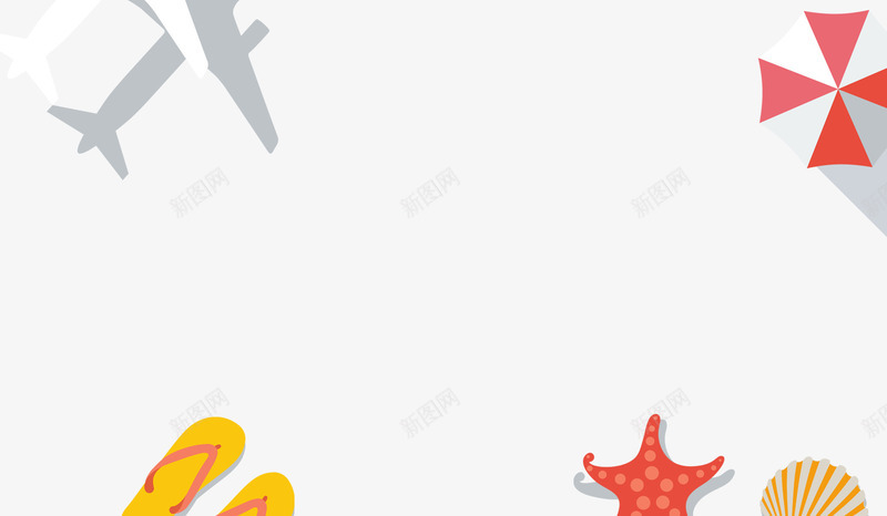 海边度假png免抠素材_新图网 https://ixintu.com 度假 拖鞋 海边