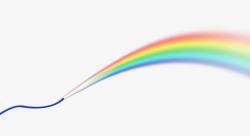 彩色水管水管喷洒彩虹高清图片