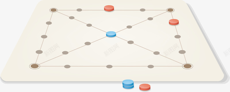 手绘下棋png免抠素材_新图网 https://ixintu.com 下棋 娱乐 手绘