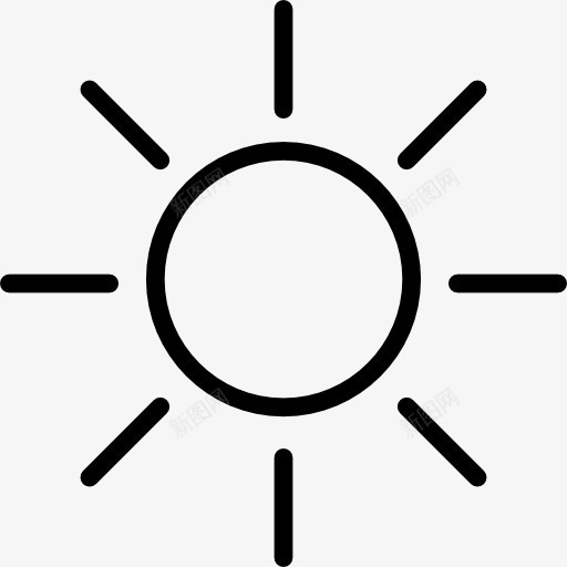 太阳光图标png_新图网 https://ixintu.com 光 明星 阳光