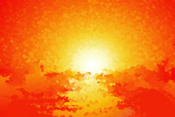 橙色天空数据海报背景七夕情人节素材