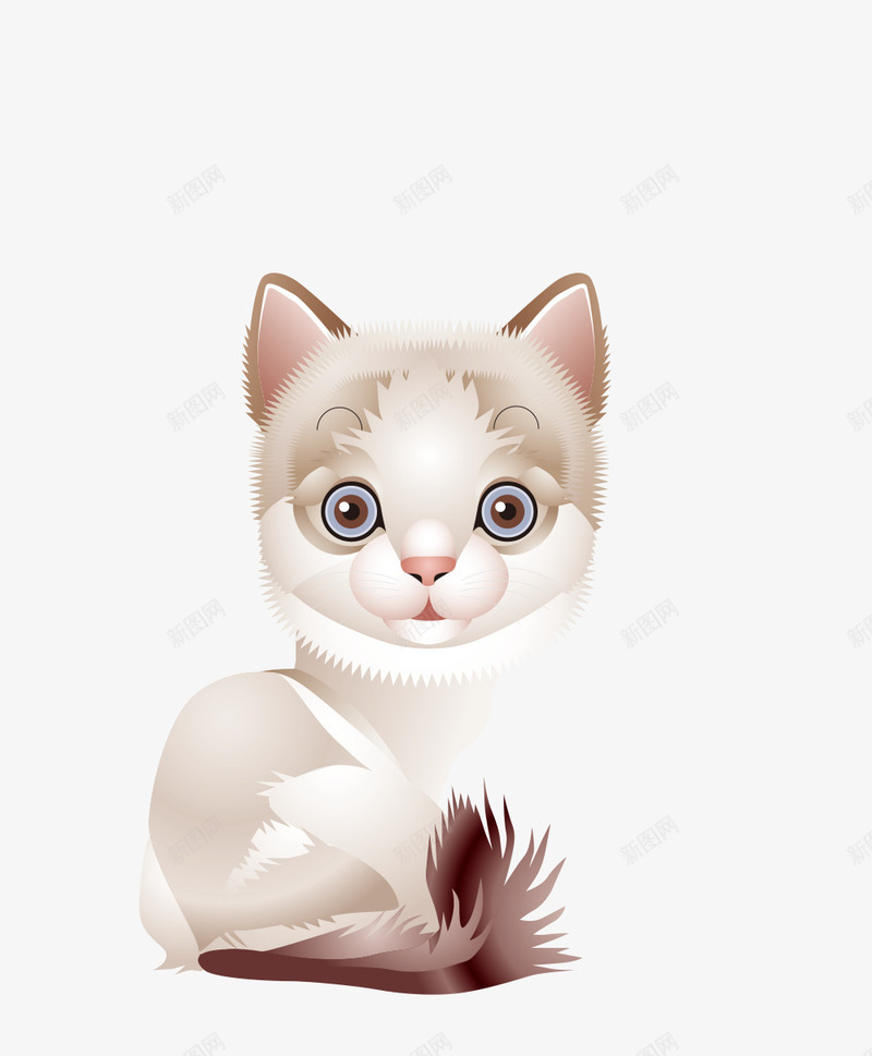 手绘可爱的卡通猫png免抠素材_新图网 https://ixintu.com 创意 动漫动画 动物 卡通手绘 可爱的小猫 猫咪