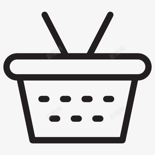 篮子图标png_新图网 https://ixintu.com 商务 篮 网上商店 购物商店 购物篮 超市