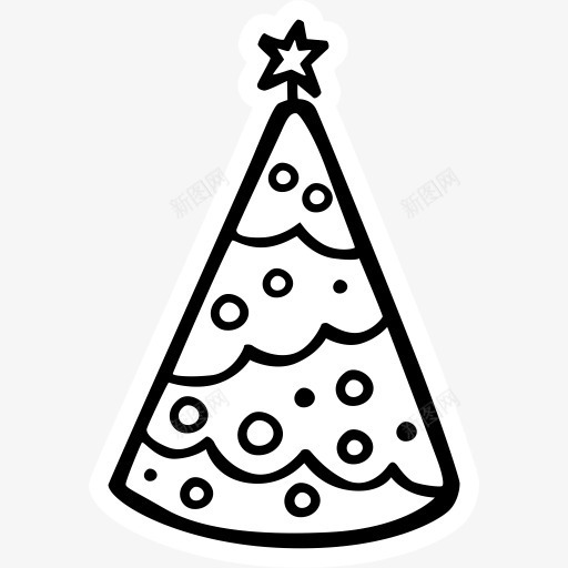 庆典圣诞节放假方树新的一年的手图标png_新图网 https://ixintu.com Celebration christmas hollidays party tree 圣诞节 庆典 放假 方 树