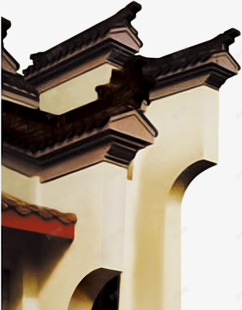 中国风房屋建筑装饰插图png免抠素材_新图网 https://ixintu.com 国风 建筑 房屋 插图 装饰