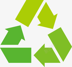 废品回收循环使用箭头图标高清图片