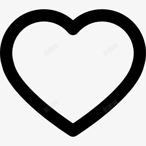 心脏轮廓图标png_新图网 https://ixintu.com 形状 心 情人节的必需品 浪漫 爱 象征 阿瑟小子