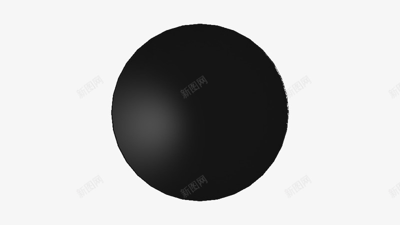 黑色的圆形球png免抠素材_新图网 https://ixintu.com 台球素材 圆形 娱乐素材 球类素材 黑色