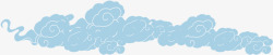 蓝色云朵对话框蓝色云朵祥云卡通七夕情人节高清图片