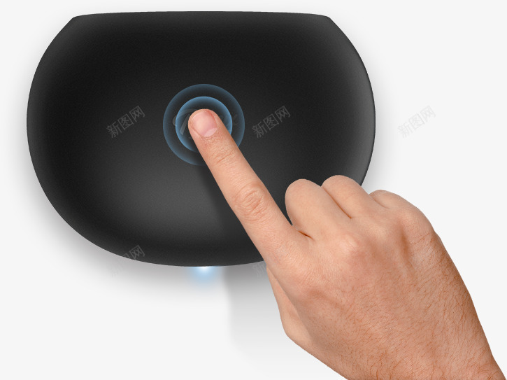 黑色科技按钮手指png免抠素材_新图网 https://ixintu.com 手指 按钮 科技 黑色