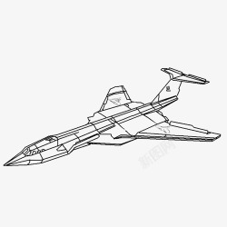 卡通画纸飞机复杂纸飞机手绘图标高清图片
