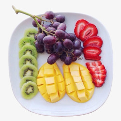 健康饮食减肥水果拼盘高清图片