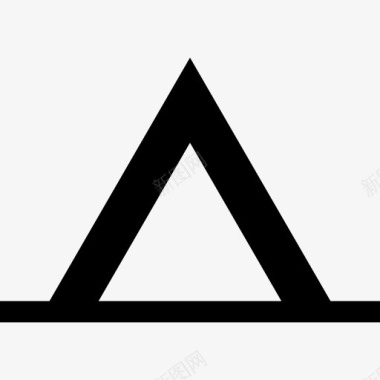 三角形帐篷图标图标