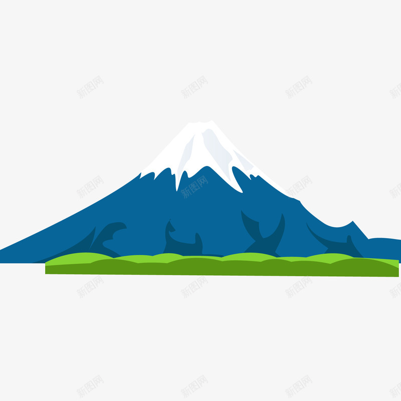 日本富士山png免抠素材_新图网 https://ixintu.com 手绘 插画 清爽风格 简笔画山 网页 美丽的富士山