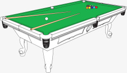 竞争设备台球桌插画高清图片