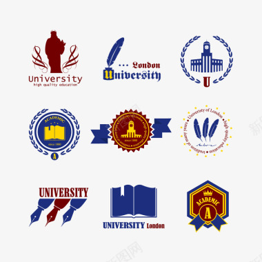 学院的学校LOGO图标图标