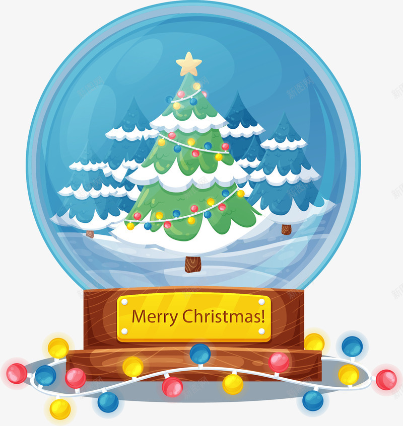 冬天圣诞树的水晶球矢量图ai免抠素材_新图网 https://ixintu.com 圣诞树 圣诞树水晶球 圣诞节 圣诞节水晶球 水晶球 矢量png 矢量图