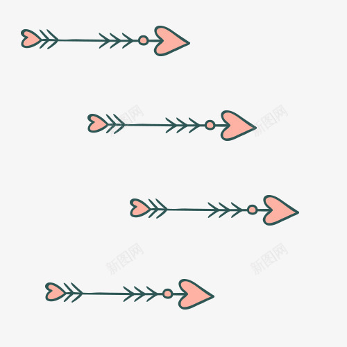 手绘情人箭集psd免抠素材_新图网 https://ixintu.com 丘比特之箭 情人节 情侣 爱 箭头 集合 飞行