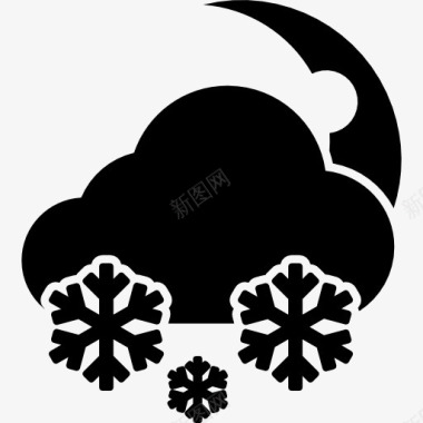 暴风雪的晚上图标图标