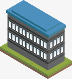 工厂建筑模型模板高楼建筑物教室学校背景矢量图高清图片