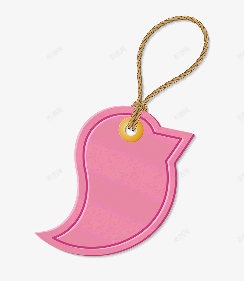 小鸟形状粉色标签矢量图ai免抠素材_新图网 https://ixintu.com 小鸟形状 粉色标签 超市标签 矢量图