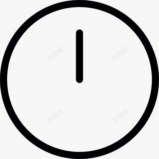 圆形时钟与时钟的手图标png_新图网 https://ixintu.com 圆 形状 手表 时间 界 线 钟表