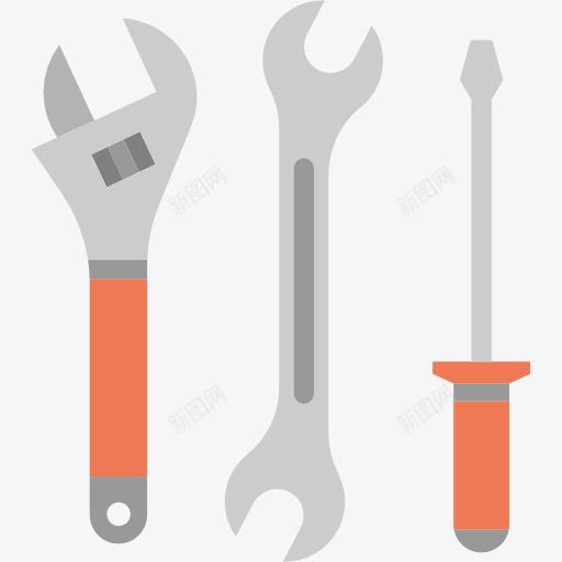 工具图标png_新图网 https://ixintu.com 修复工作 商业工具 工作 工具和器具 扳手 螺丝刀