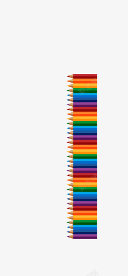 彩色创意彩虹铅笔素材