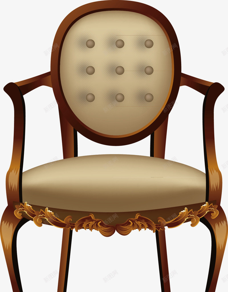 椅子北欧饰品png免抠素材_新图网 https://ixintu.com 北欧饰品 木椅 椅子