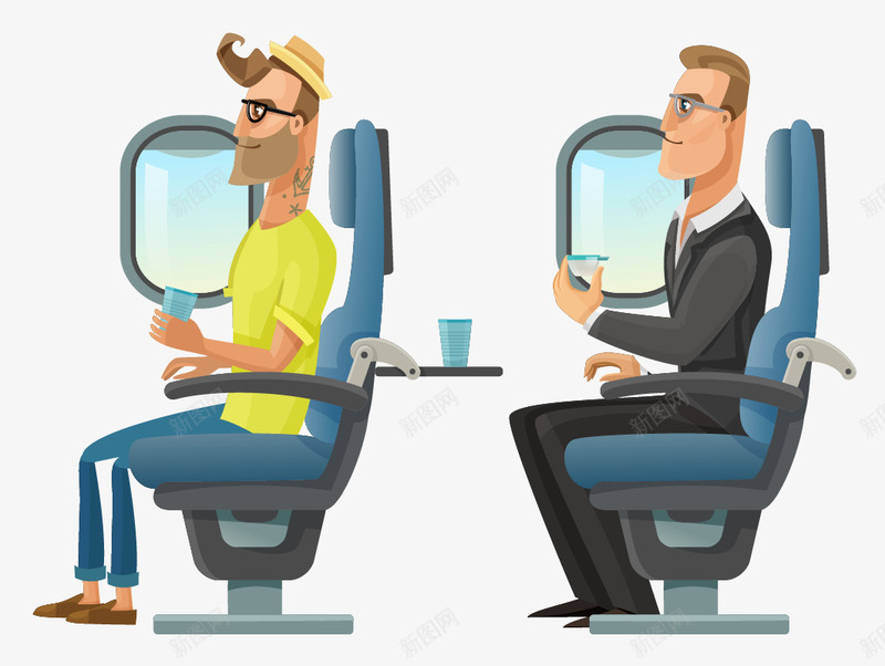 卡通坐在椅子上的人png免抠素材_新图网 https://ixintu.com 人 卡通 坐在椅子上 窗户